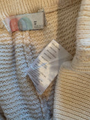 Free People Cream Waffle Pants (XS)
