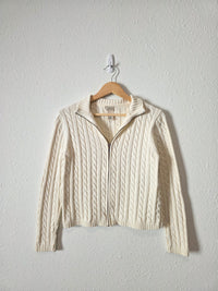 Vintage LL Bean Zip Up Sweater (XS)