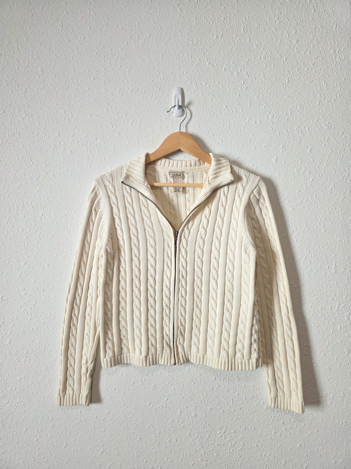 Vintage LL Bean Zip Up Sweater (XS)