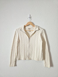 Vintage LL Bean Zip Up Sweater (XS)