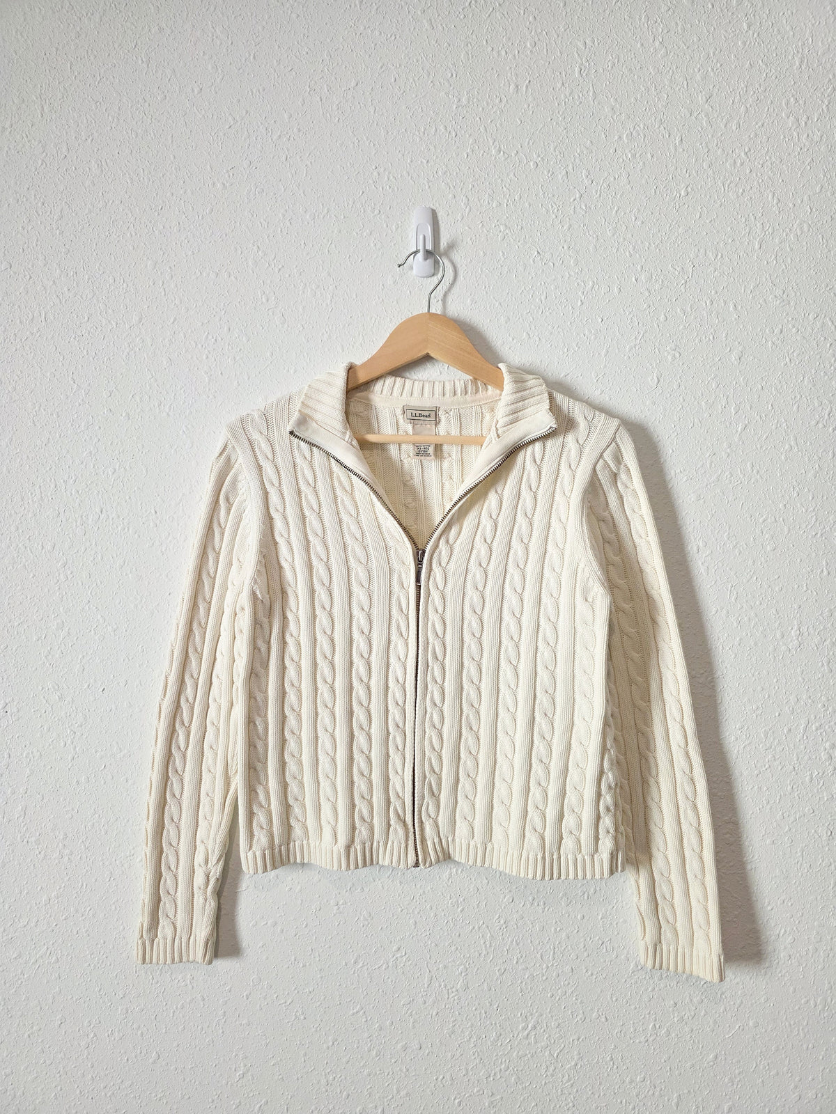 Vintage LL Bean Zip Up Sweater (XS)