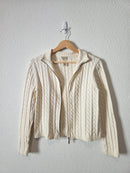 Vintage LL Bean Zip Up Sweater (XS)