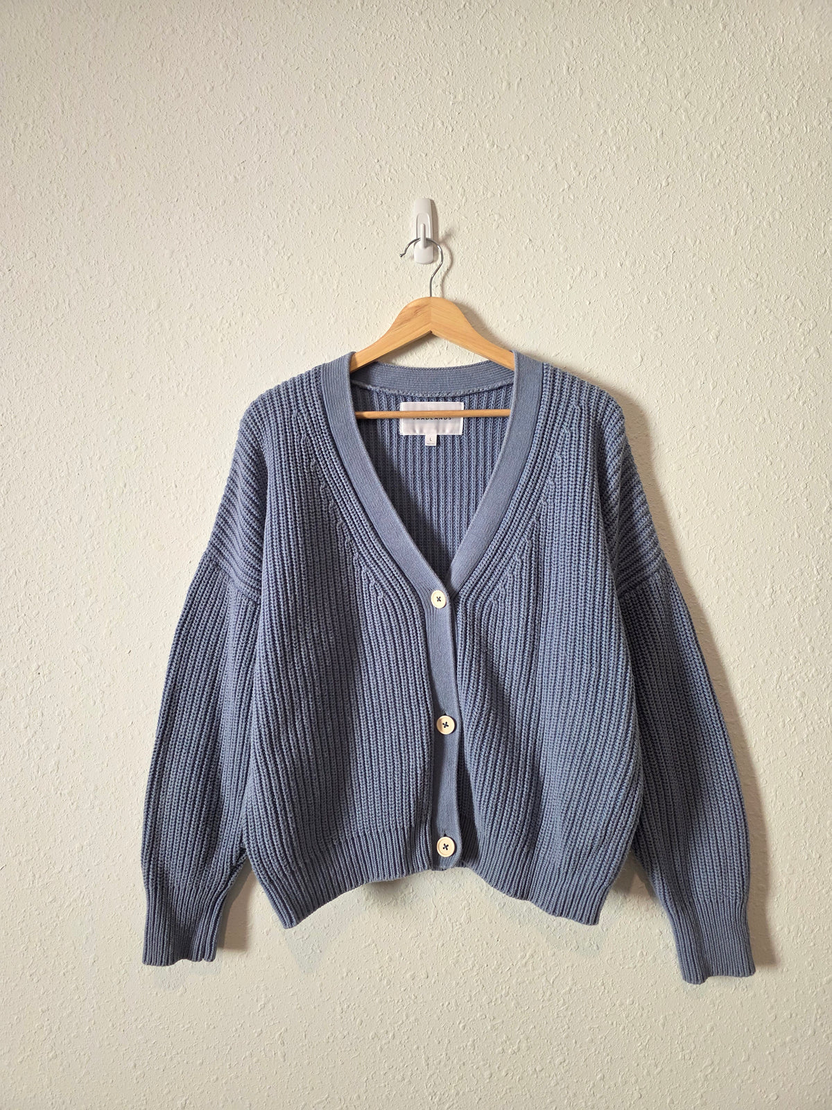 Tradlands Ribbed Cotton Cardigan (L)