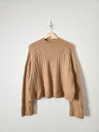 J.Crew Cable Knit Rollneck Sweater (M)