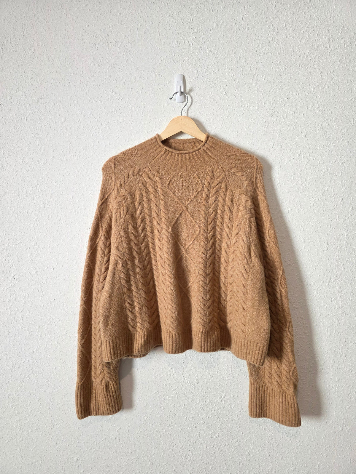 J.Crew Cable Knit Rollneck Sweater (M)