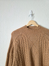 J.Crew Cable Knit Rollneck Sweater (M)