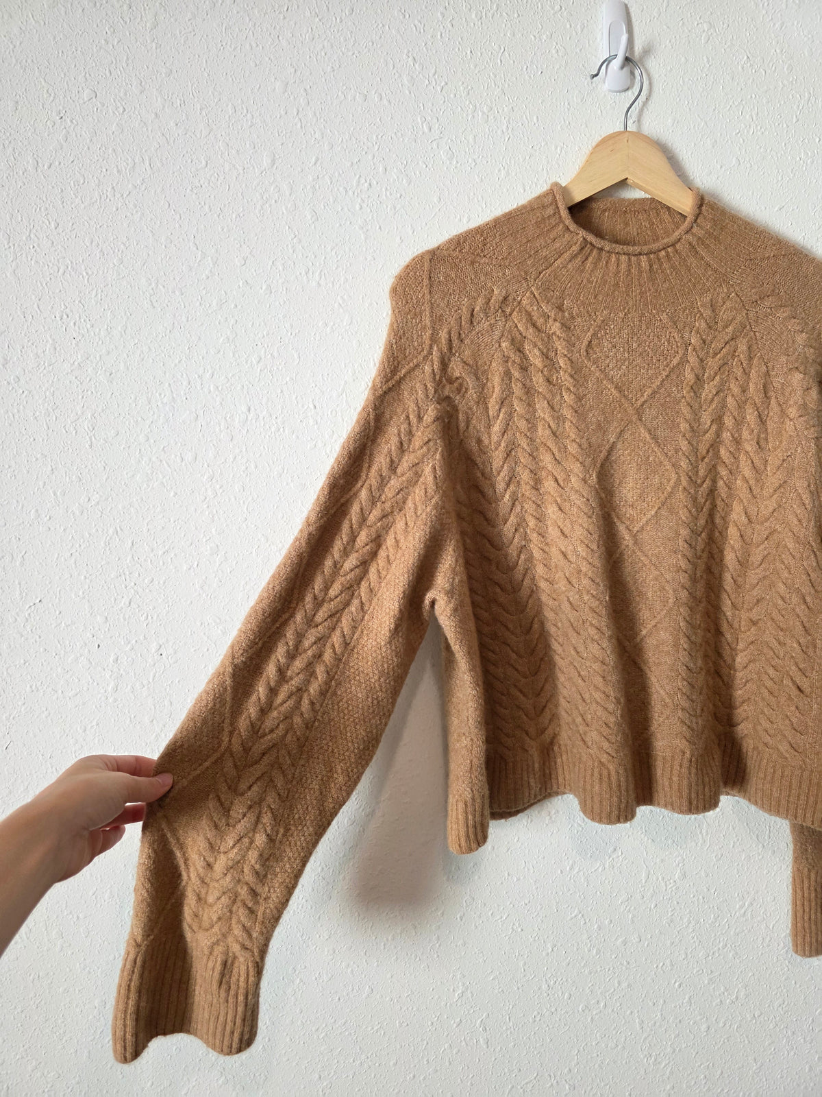 J.Crew Cable Knit Rollneck Sweater (M)