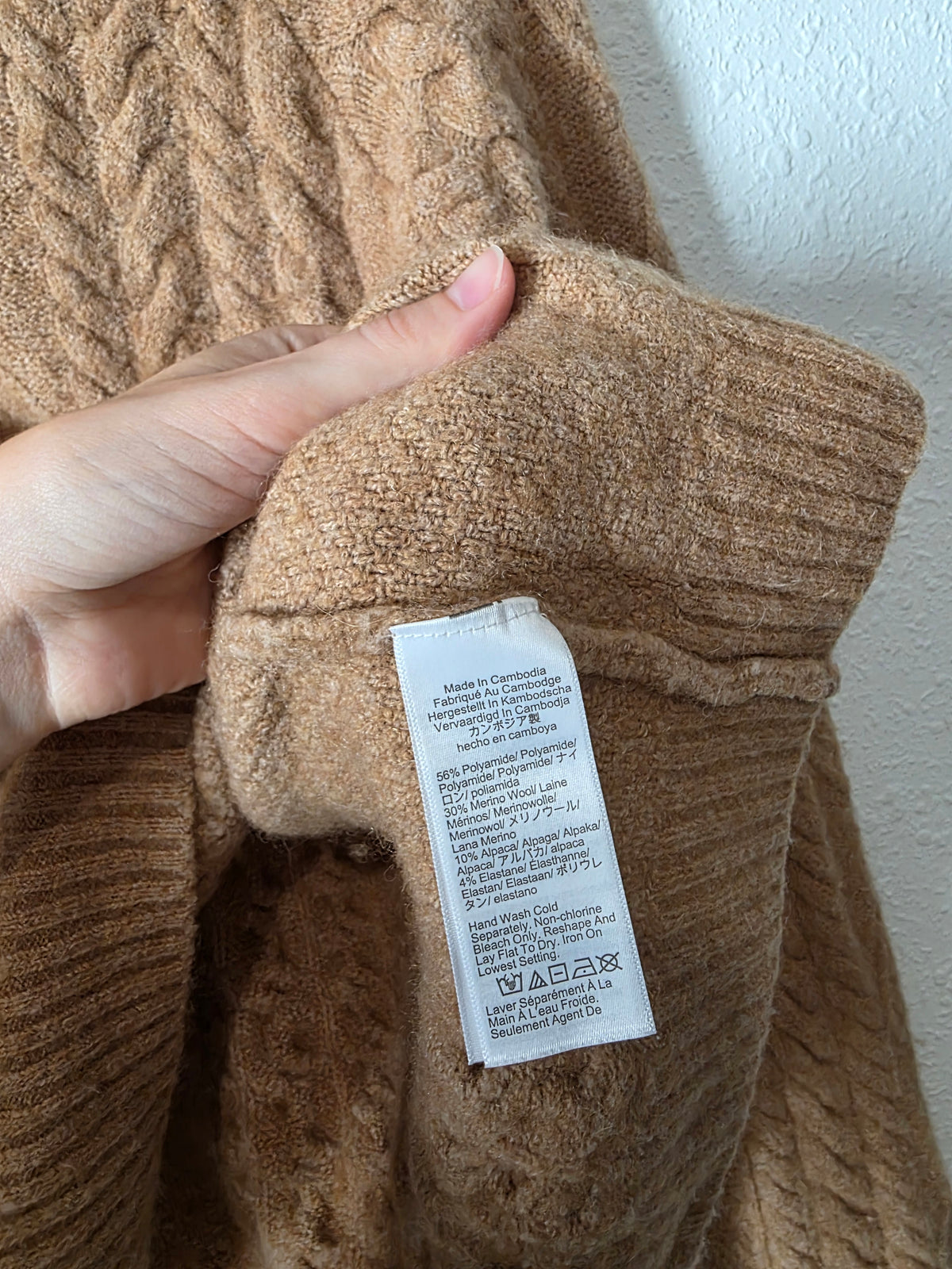J.Crew Cable Knit Rollneck Sweater (M)
