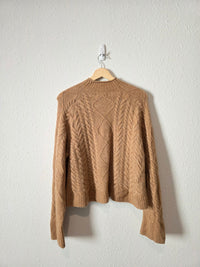 J.Crew Cable Knit Rollneck Sweater (M)