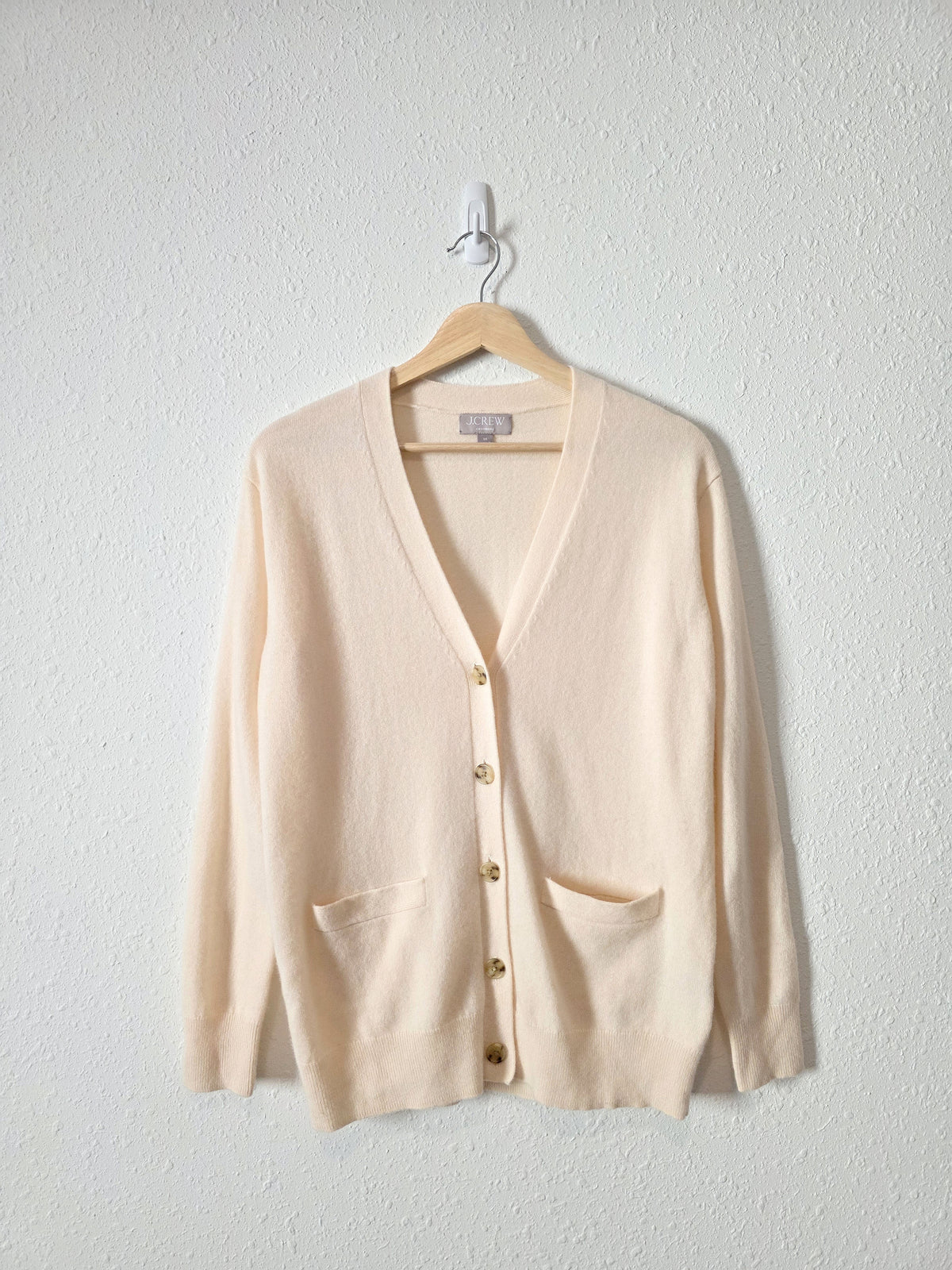 J.Crew Cream Cashmere Cardigan (XS)