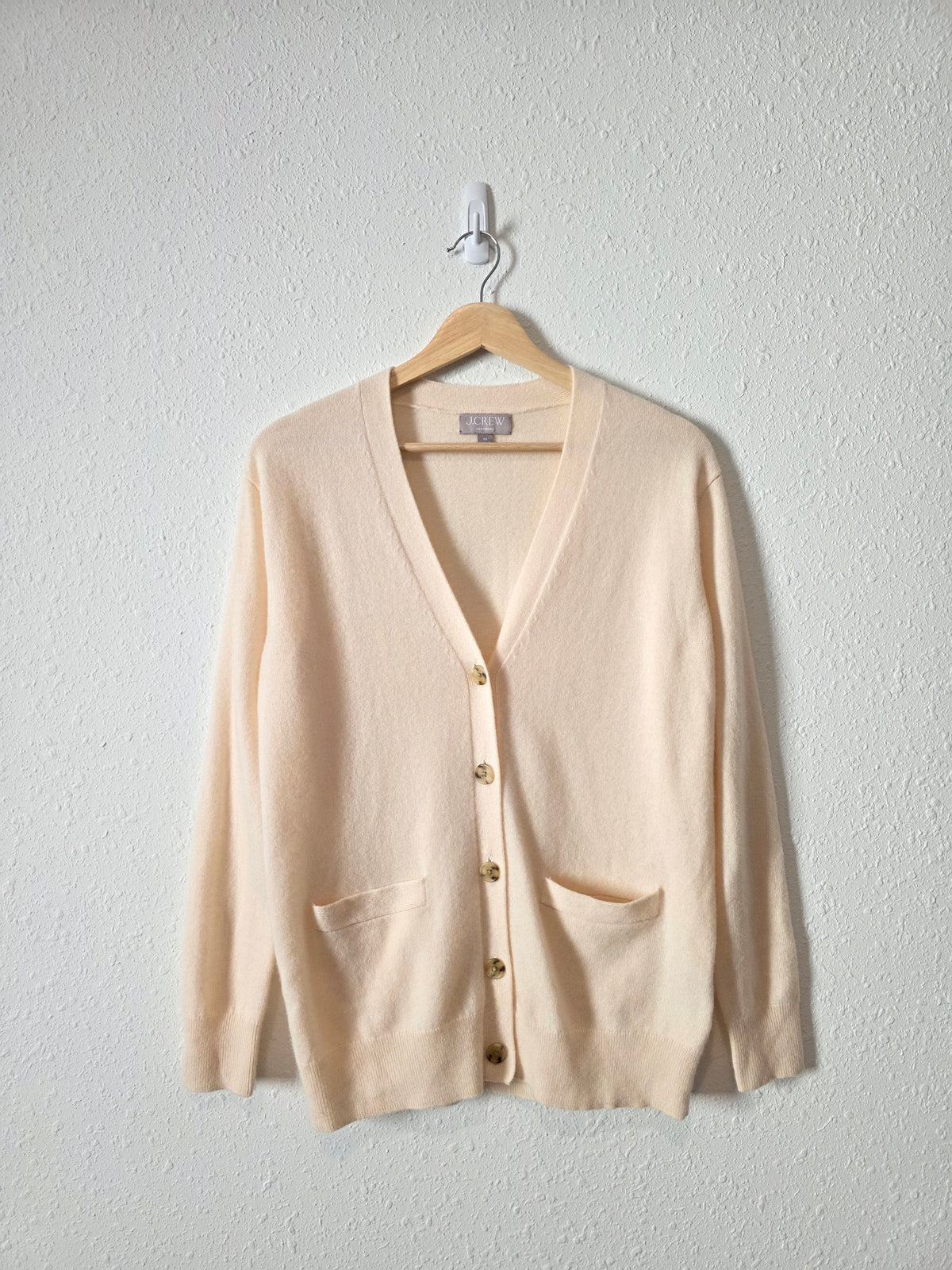 J.Crew Cream Cashmere Cardigan (XS)