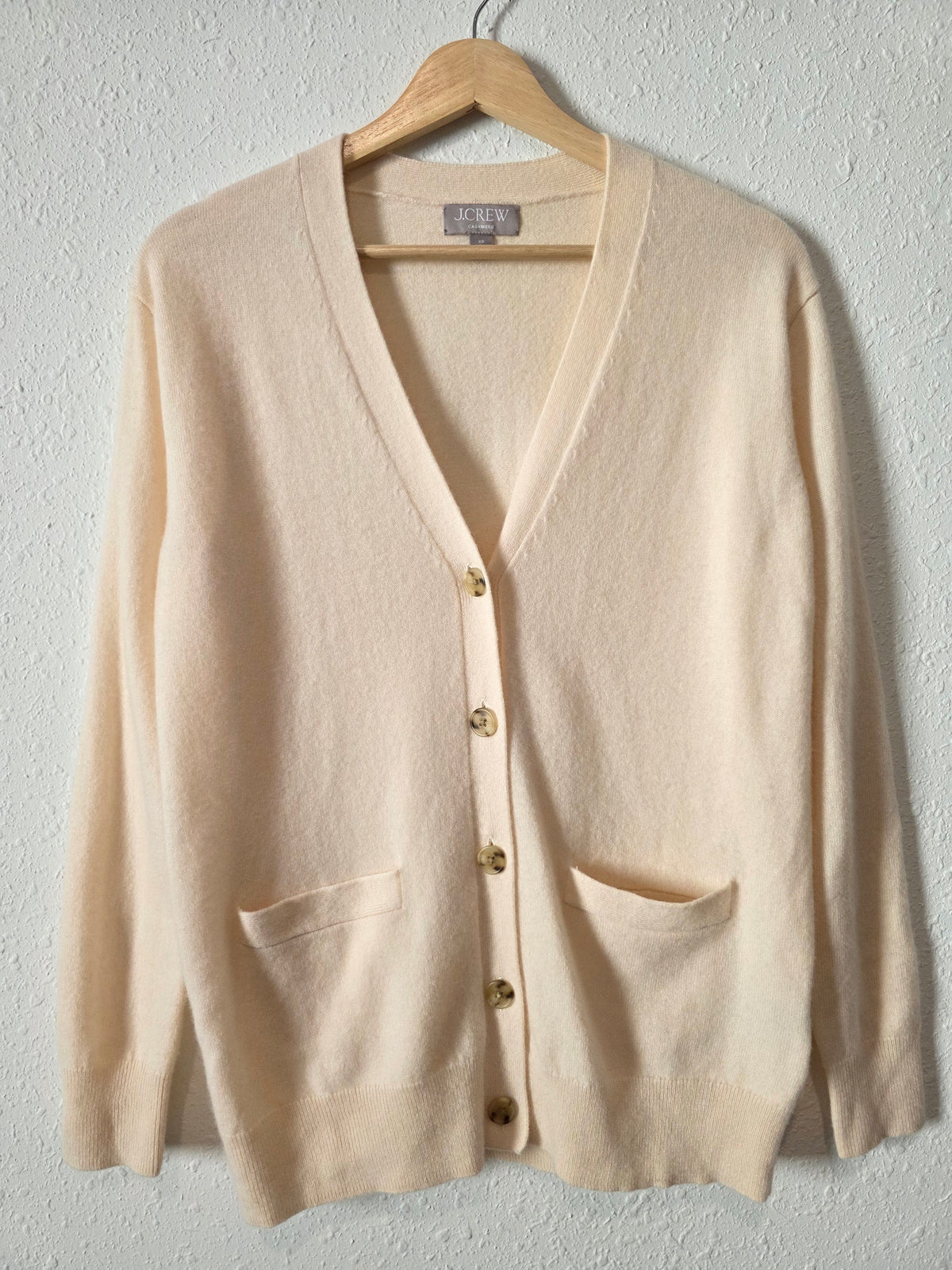 J.Crew Cream Cashmere Cardigan (XS)
