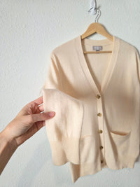 J.Crew Cream Cashmere Cardigan (XS)