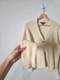 Banana Republic Ribbed Cotton Cardigan (L)