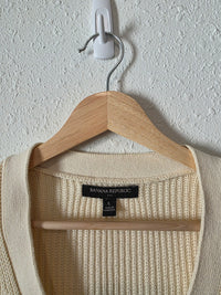 Banana Republic Ribbed Cotton Cardigan (L)