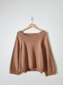 J.Crew Brown Boatneck Sweater (M)