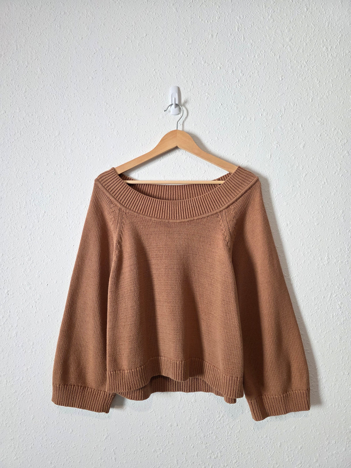 J.Crew Brown Boatneck Sweater (M)