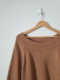 J.Crew Brown Boatneck Sweater (M)