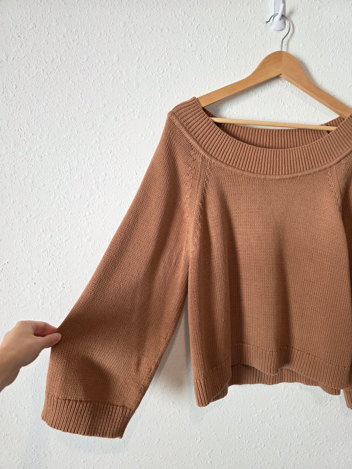 J.Crew Brown Boatneck Sweater (M)