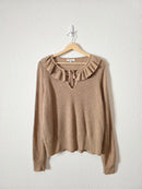 Madewell Ruffle Neck Sweater (L)
