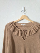 Madewell Ruffle Neck Sweater (L)