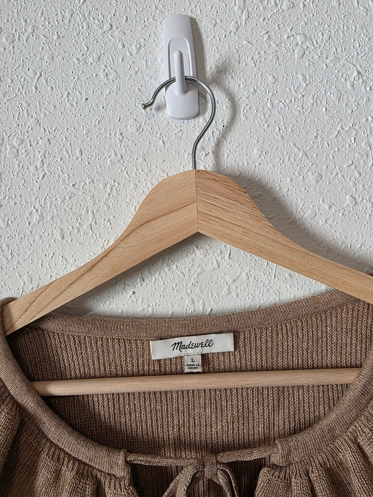 Madewell Ruffle Neck Sweater (L)