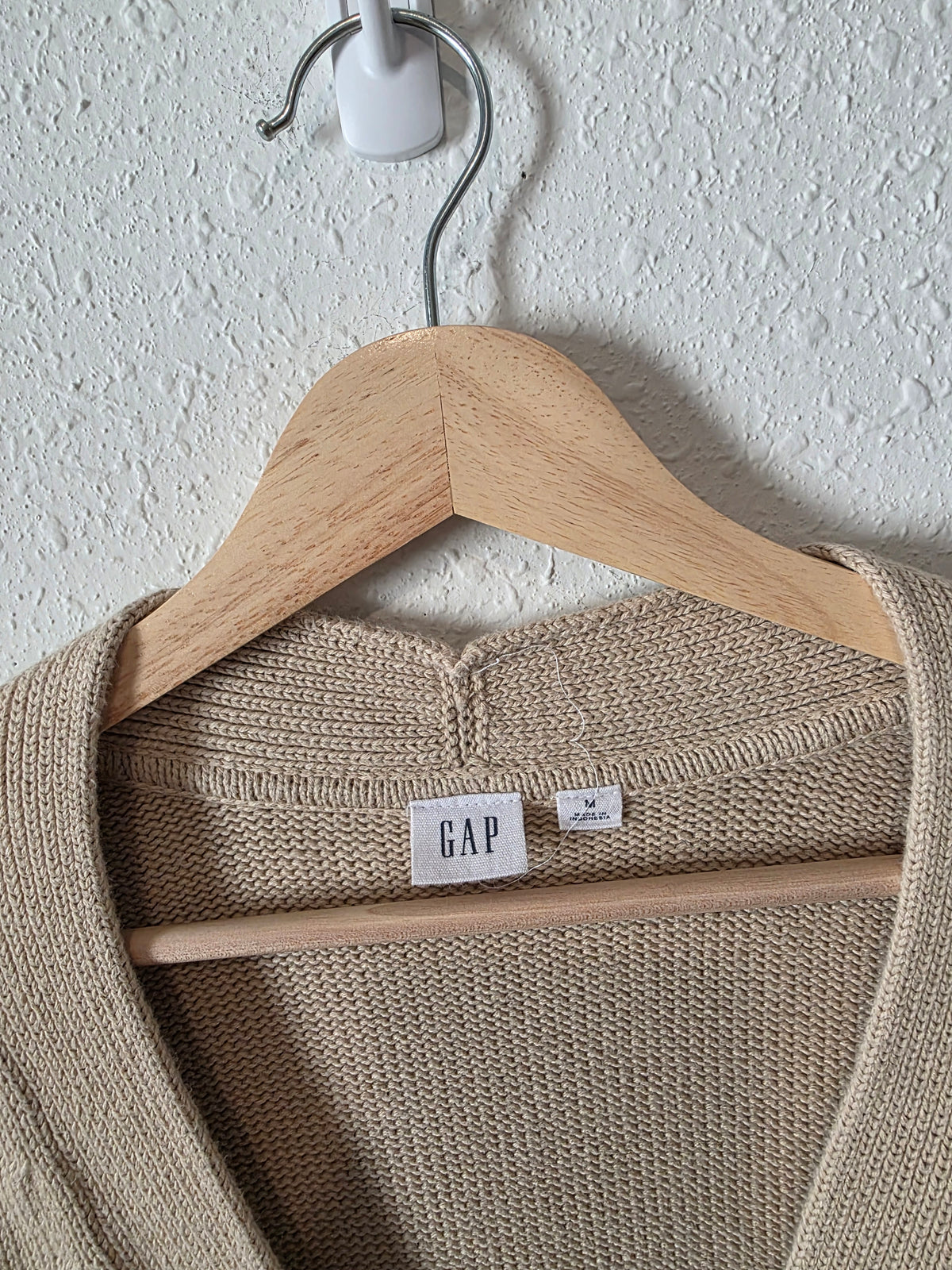 Gap Neutral Striped Cardigan (M)