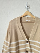 Gap Neutral Striped Cardigan (M)