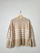 Gap Neutral Striped Cardigan (M)