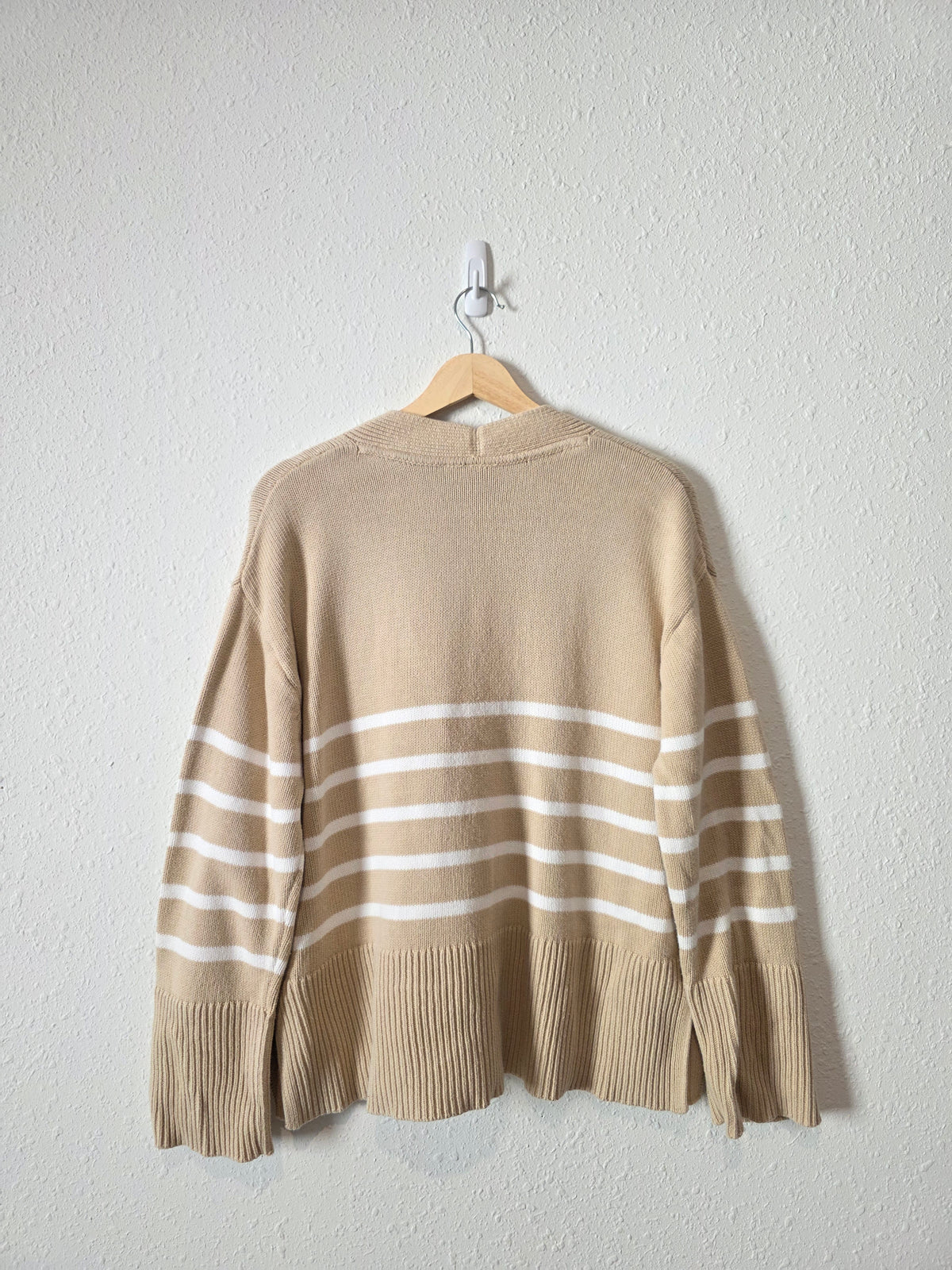 Gap Neutral Striped Cardigan (M)