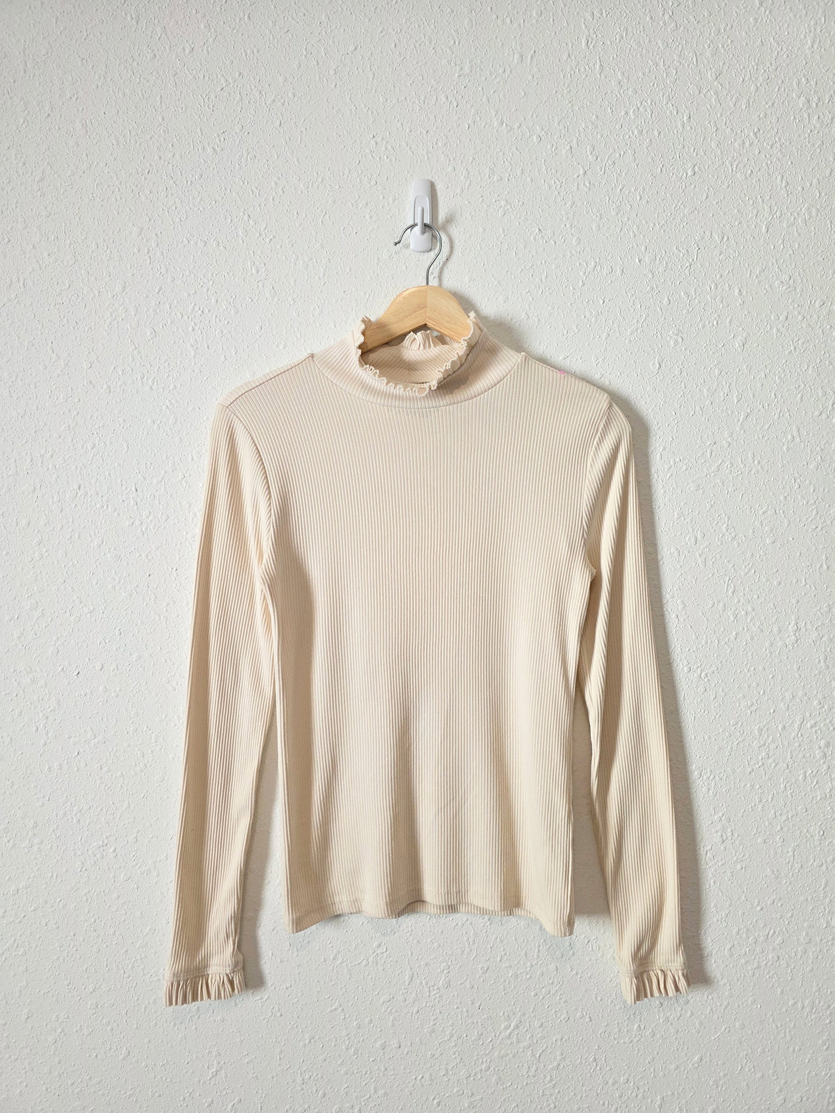 J.Crew Ribbed Mockneck Top (S)