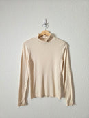 J.Crew Ribbed Mockneck Top (S)