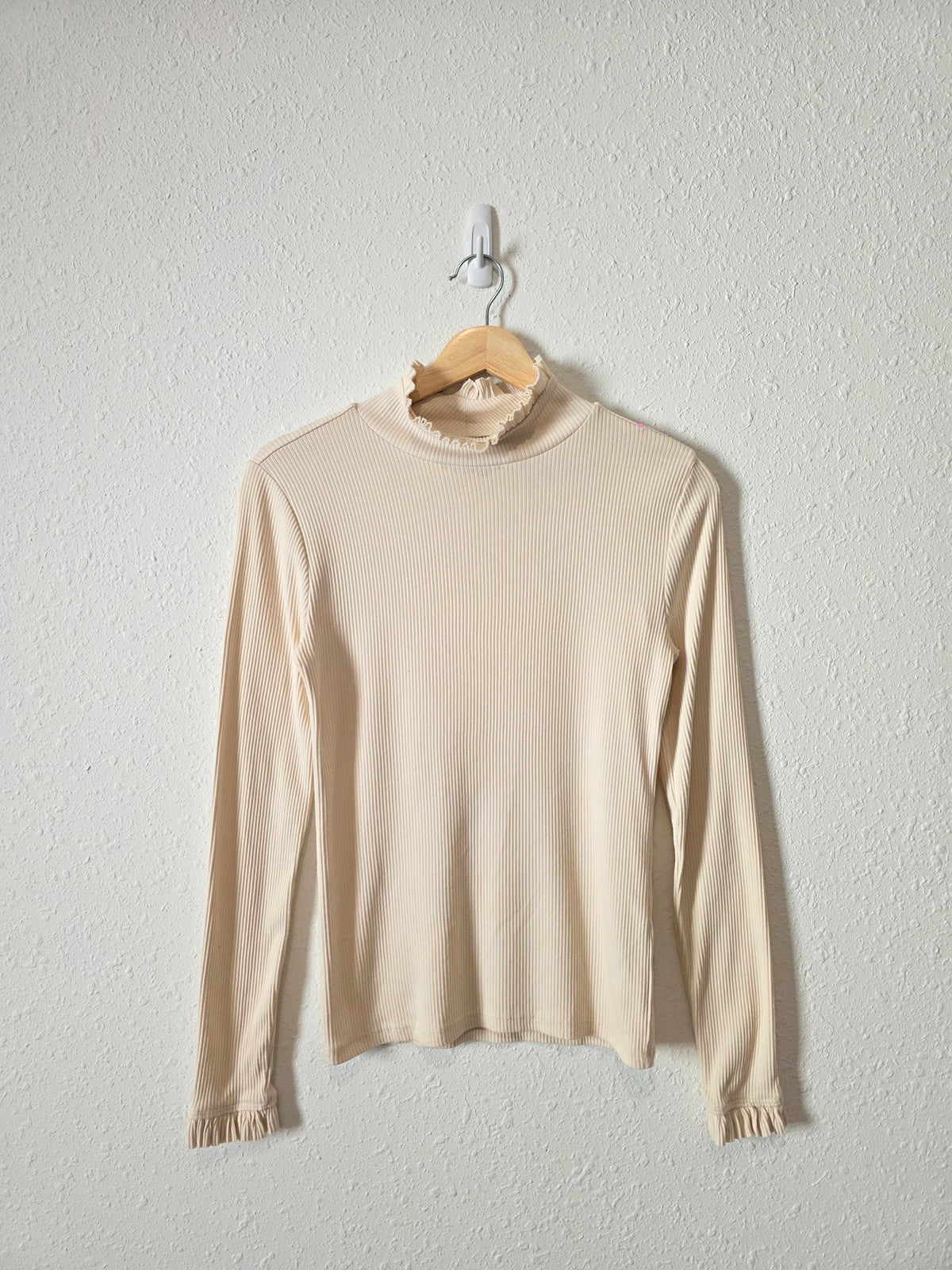 J.Crew Ribbed Mockneck Top (S)