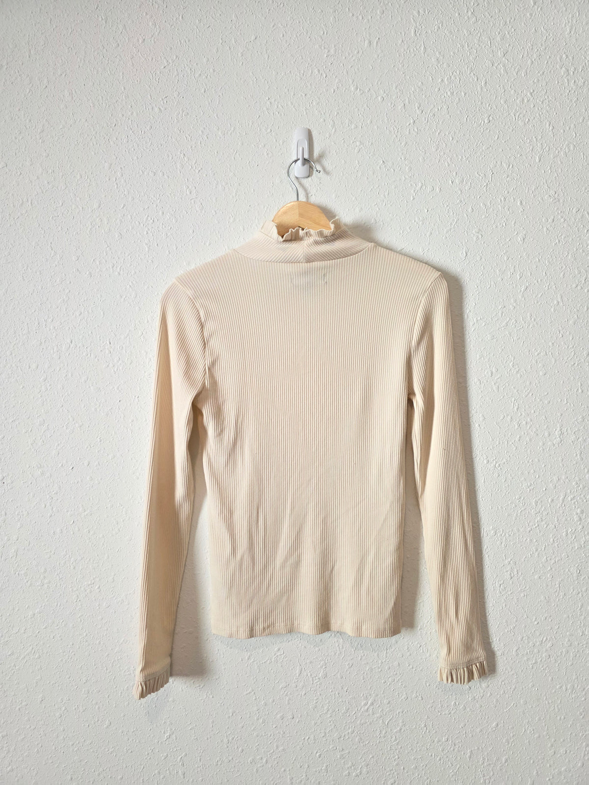 J.Crew Ribbed Mockneck Top (S)