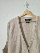 Vintage Eddie Bauer Cotton Sweater Vest (L)