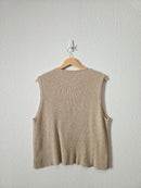 Vintage Cotton Knit Sweater Vest (XL)
