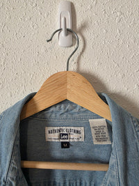 Vintage Denim Button Up Shirt (M)