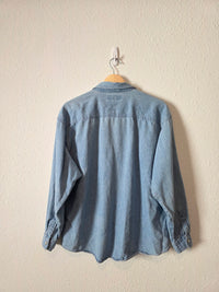Vintage Denim Button Up Shirt (M)