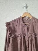 Levi's Gingham Button Up Blouse (XL)