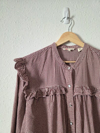Levi's Gingham Button Up Blouse (XL)