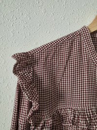 Levi's Gingham Button Up Blouse (XL)