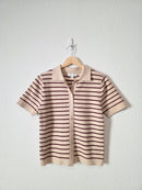 She + Sky Striped Knit Top (S)