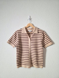 She + Sky Striped Knit Top (S)
