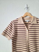 She + Sky Striped Knit Top (S)