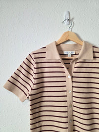 She + Sky Striped Knit Top (S)
