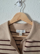 She + Sky Striped Knit Top (S)