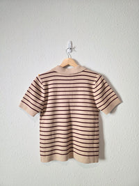 She + Sky Striped Knit Top (S)