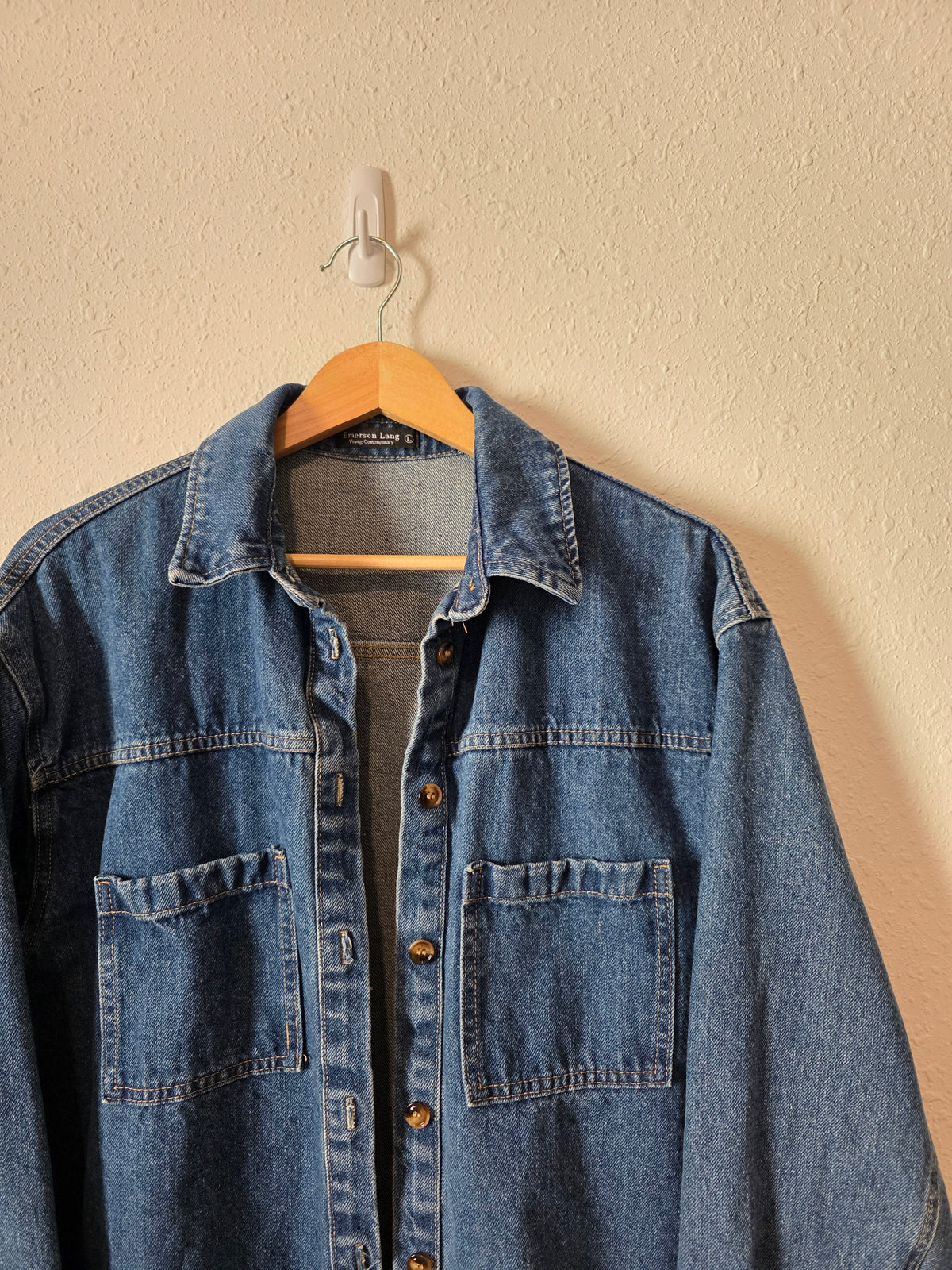 Denim Button Up Shirt (L)