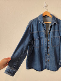 Denim Button Up Shirt (L)