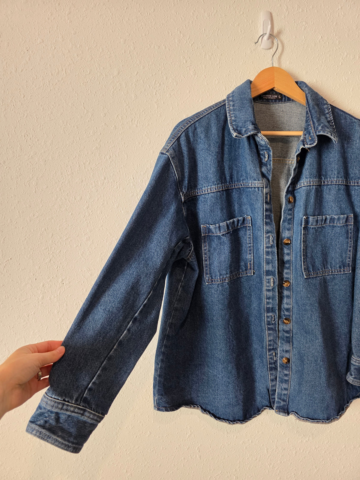 Denim Button Up Shirt (L)